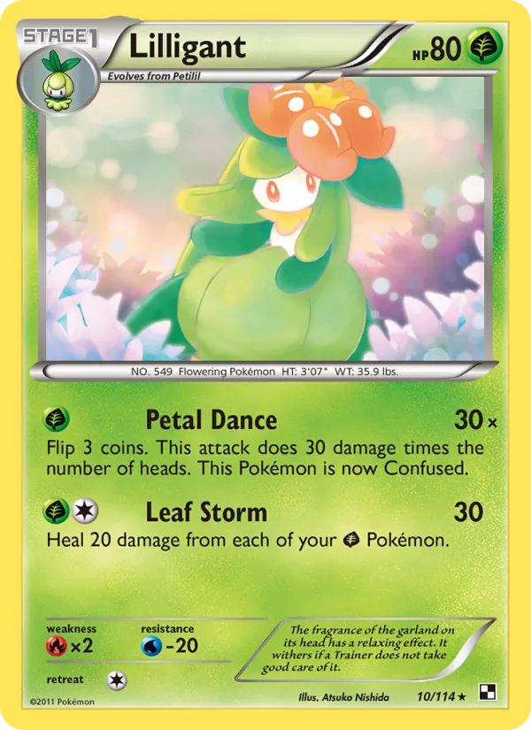Lilligant - Black & White Pokemon Card