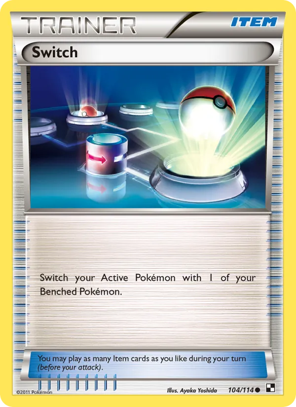 Switch - Black & White Pokemon Card