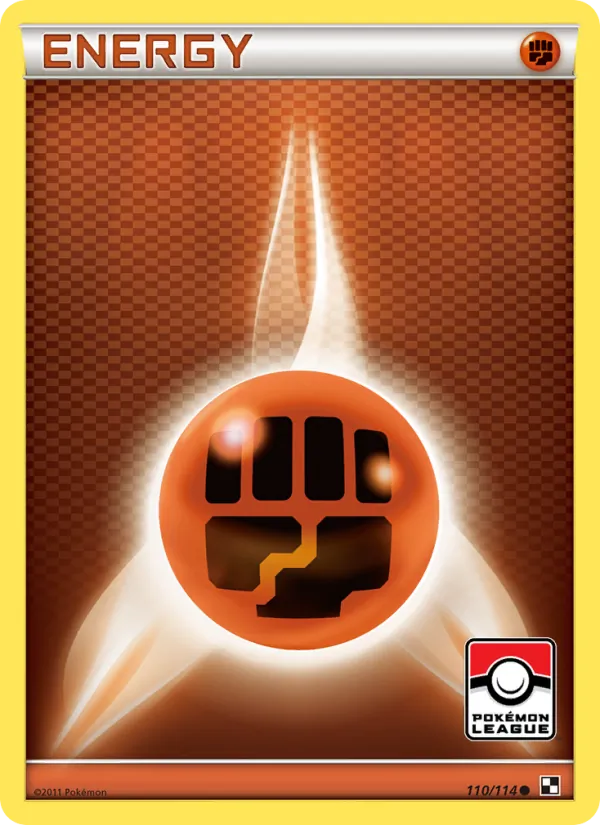 Fighting Energy - Black & White Pokemon Card