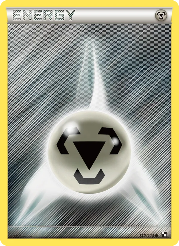 Metal Energy - Black & White Pokemon Card