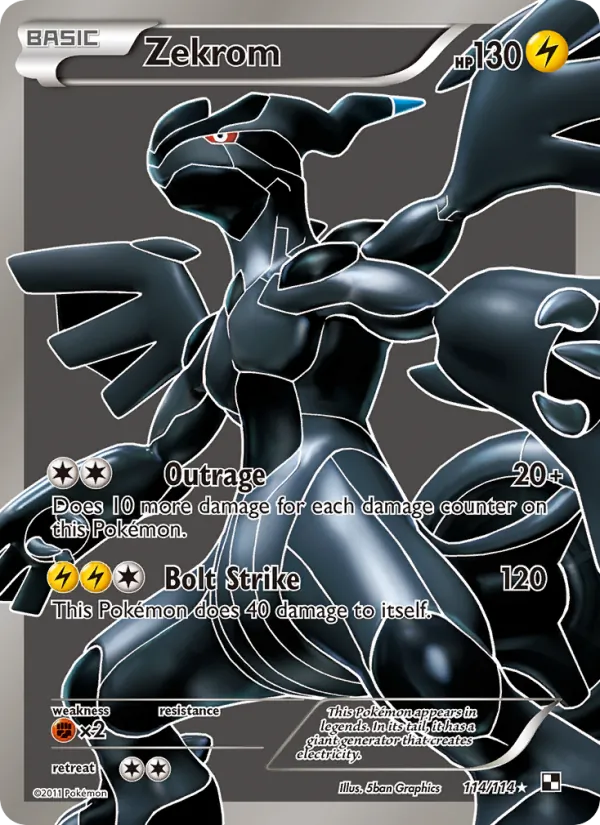 Zekrom - Black & White Pokemon Card