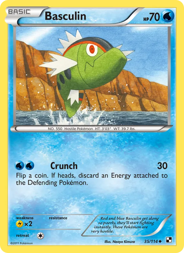 Basculin - Black & White Pokemon Card