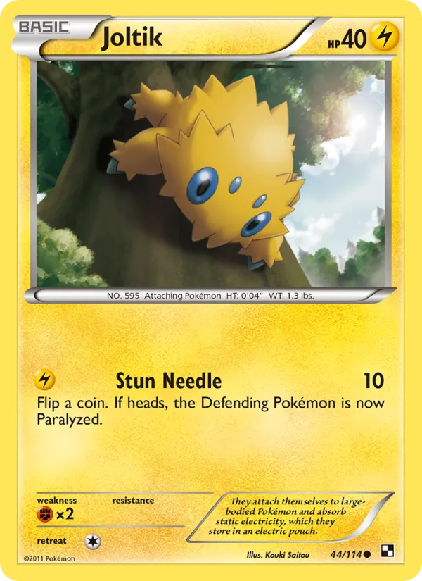Joltik - Black & White Pokemon Card