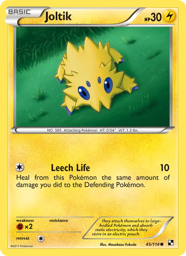 Joltik - Black & White Pokemon Card