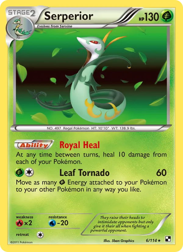 Serperior - Black & White Pokemon Card
