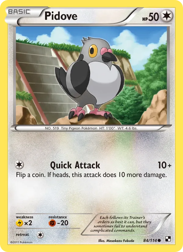 Pidove - Black & White Pokemon Card