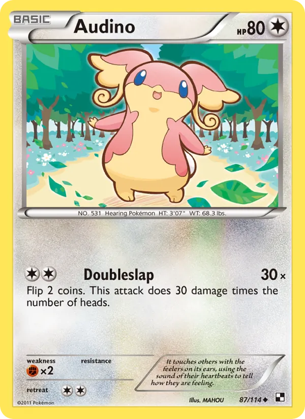 Audino - Black & White Pokemon Card