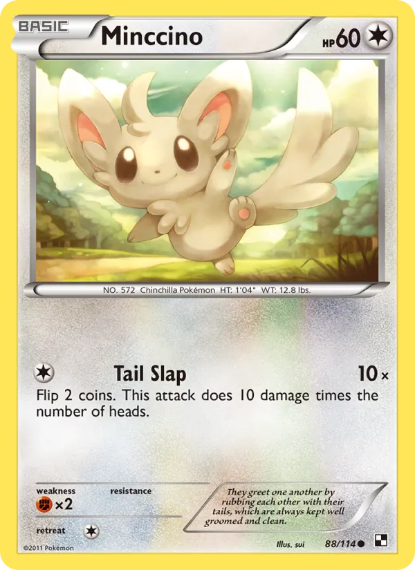 Minccino - Black & White Pokemon Card