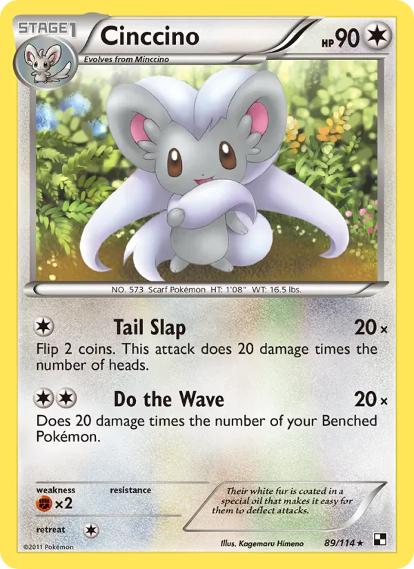 Cinccino - Black & White Pokemon Card