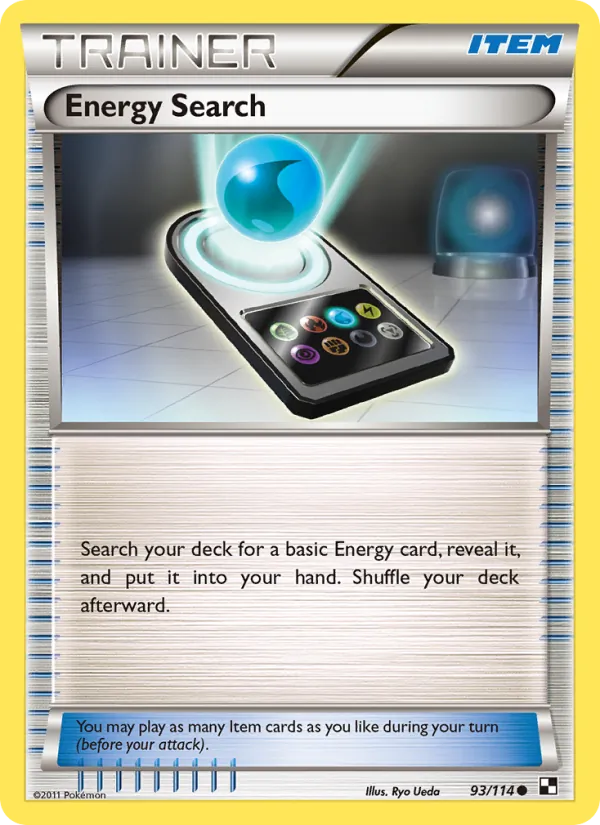 Energy Search - Black & White Pokemon Card