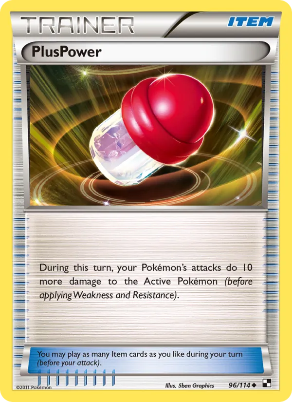 PlusPower - Black & White Pokemon Card