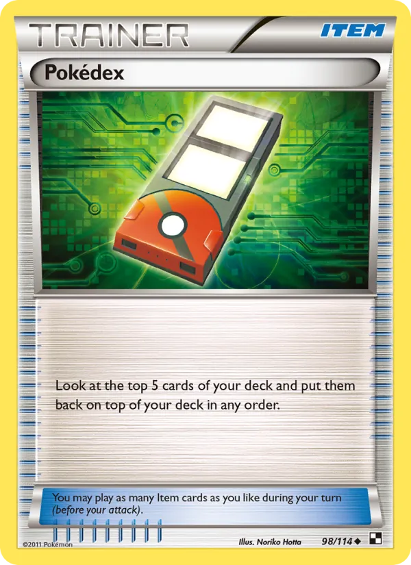 Pokédex - Black & White Pokemon Card