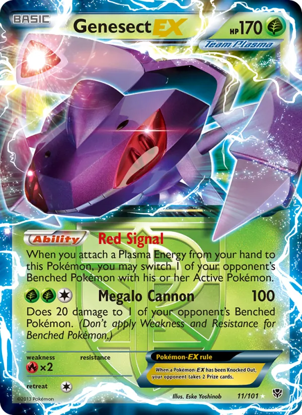 Genesect-EX - Plasma Blast Pokemon Card