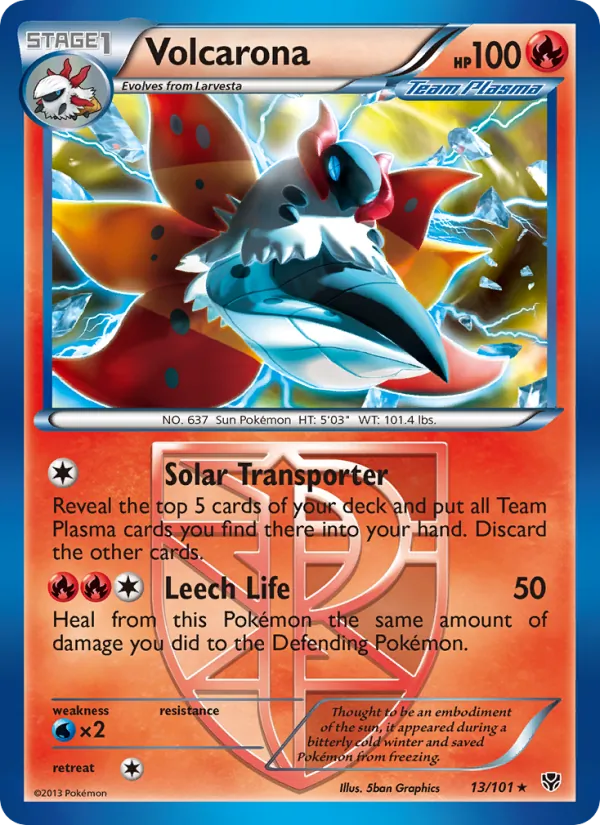 Volcarona - Plasma Blast Pokemon Card