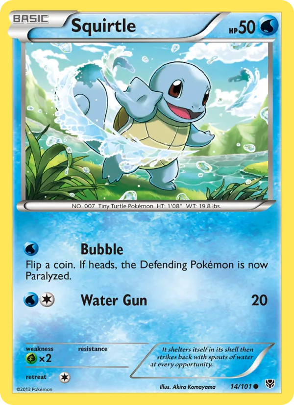 Squirtle - Plasma Blast Pokemon Card