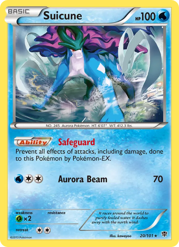 Suicune - Plasma Blast Pokemon Card