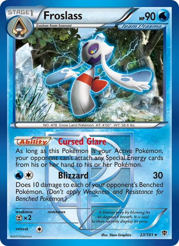 Froslass - Plasma Blast Pokemon Card