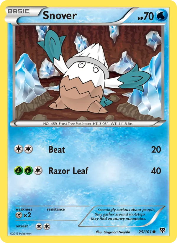 Snover - Plasma Blast Pokemon Card