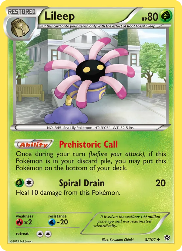 Lileep - Plasma Blast Pokemon Card