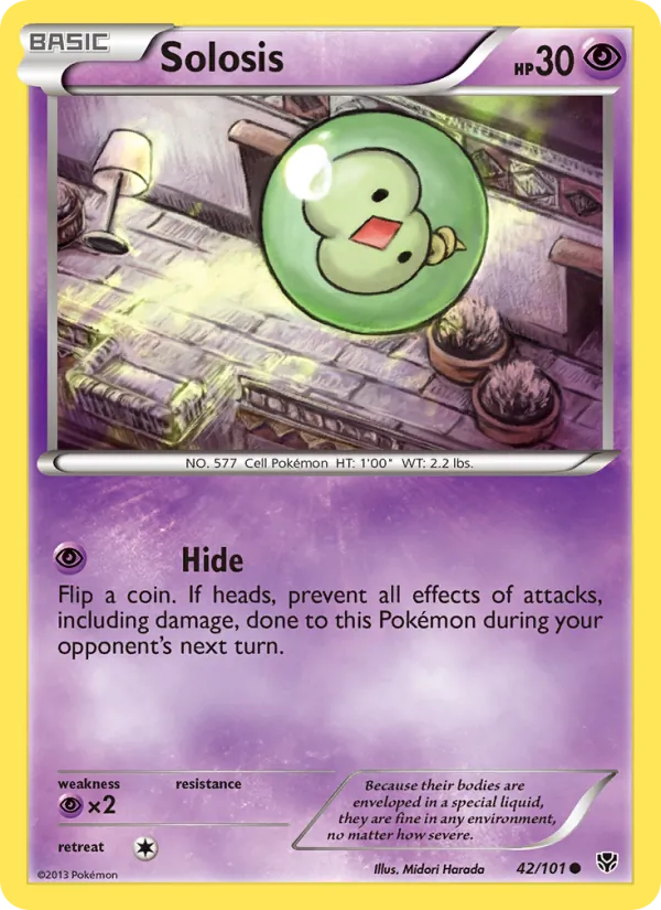 Solosis - Plasma Blast Pokemon Card