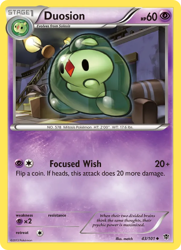Duosion - Plasma Blast Pokemon Card
