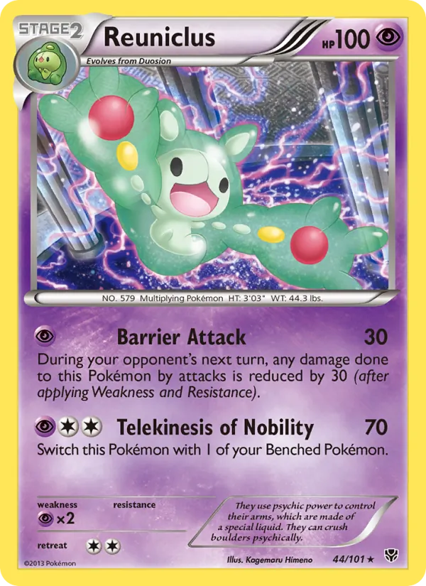 Reuniclus - Plasma Blast Pokemon Card