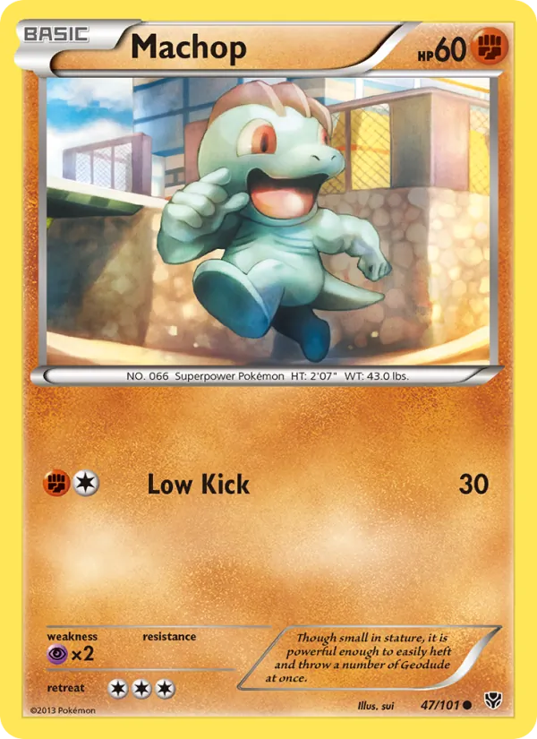 Machop - Plasma Blast Pokemon Card