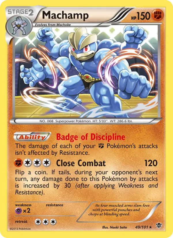 Machamp - Plasma Blast Pokemon Card