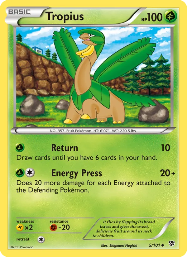 Tropius - Plasma Blast Pokemon Card