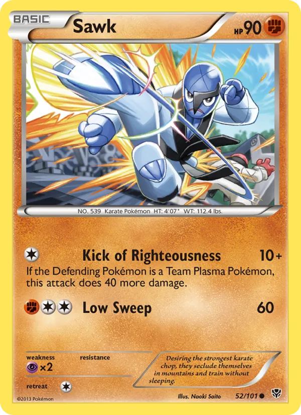 Sawk - Plasma Blast Pokemon Card