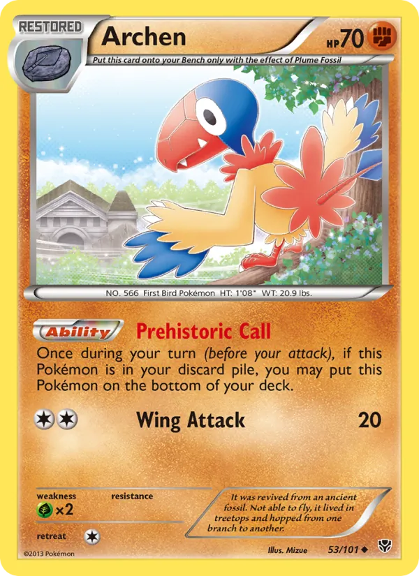 Archen - Plasma Blast Pokemon Card