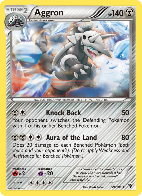 Aggron - Plasma Blast Pokemon Card