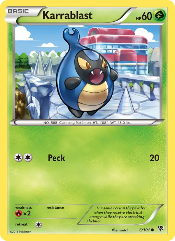 Karrablast - Plasma Blast Pokemon Card