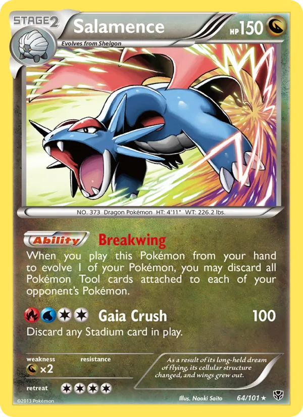 Salamence - Plasma Blast Pokemon Card
