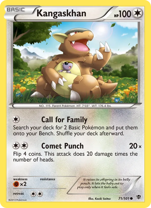 Kangaskhan - Plasma Blast Pokemon Card