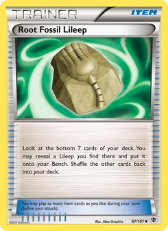 Root Fossil Lileep - Plasma Blast