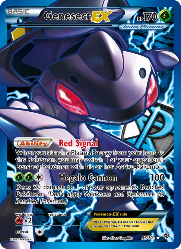 Genesect-EX - Plasma Blast Pokemon Card