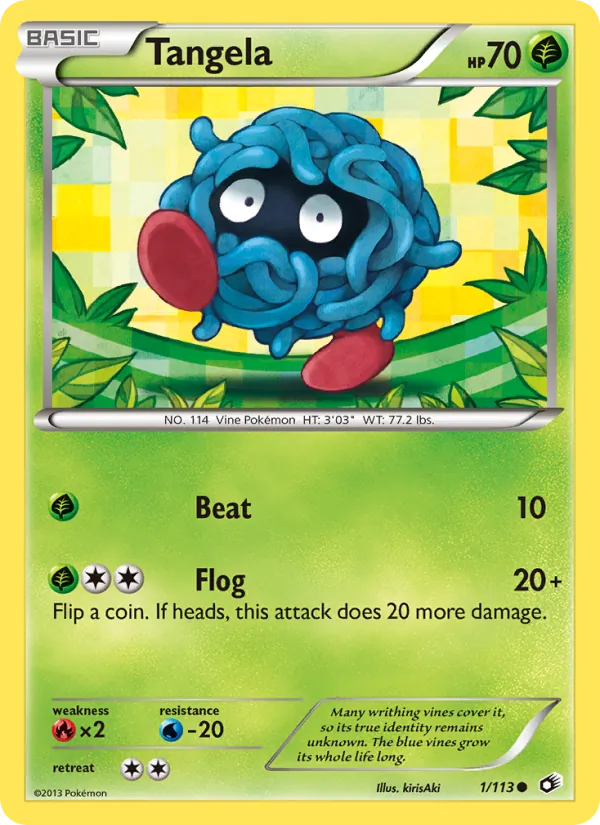 Tangela - Legendary Treasures Pokemon Card