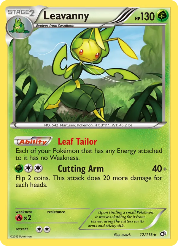 Leavanny - Legendary Treasures Pokemon Card