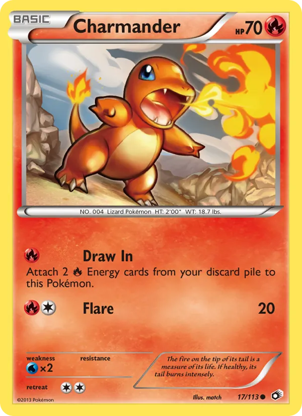 Charmander - Legendary Treasures Pokemon Card