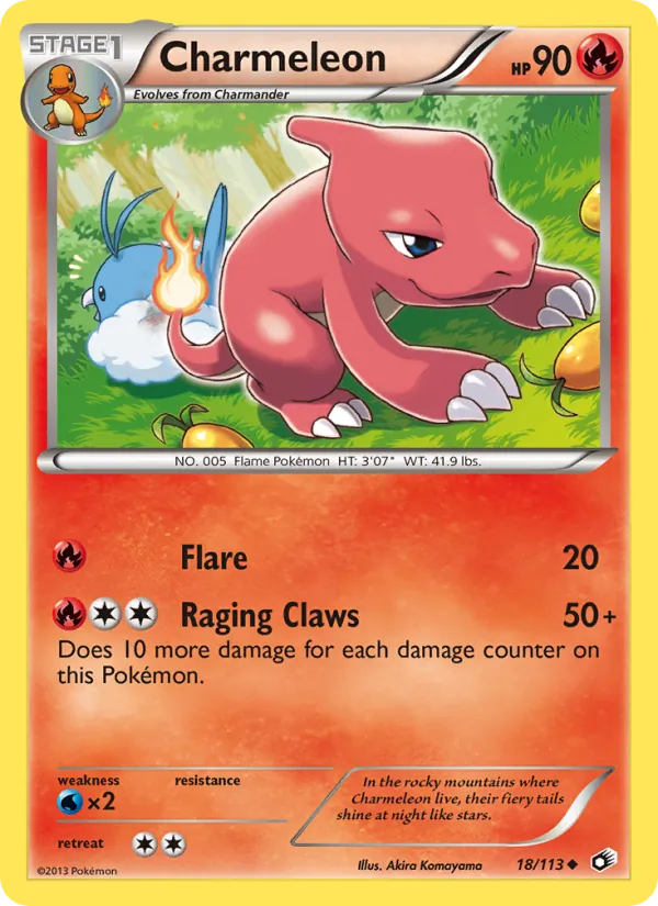 Charmeleon - Legendary Treasures Pokemon Card