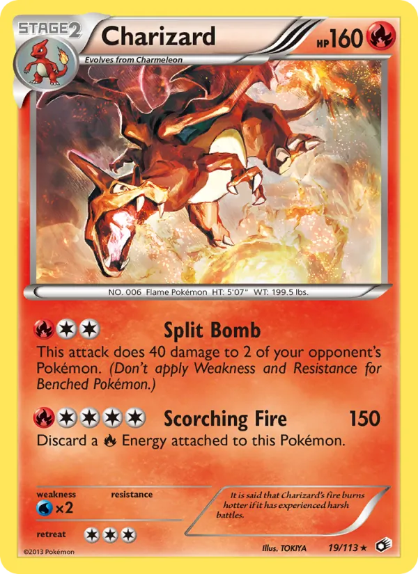 Charizard - Legendary Treasures Pokemon Card
