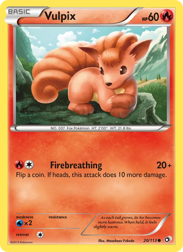 Vulpix - Legendary Treasures Pokemon Card