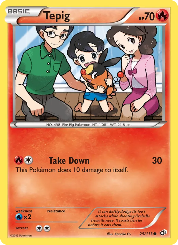 Tepig - Legendary Treasures Pokemon Card