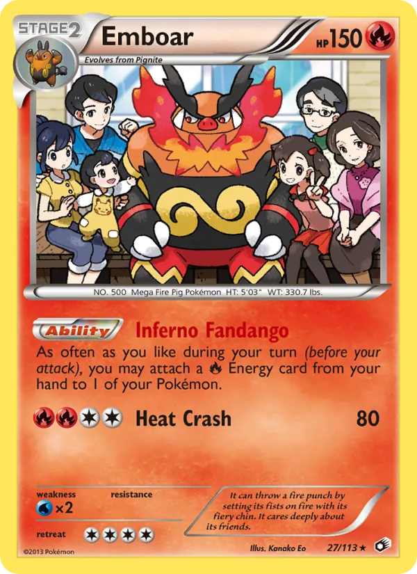 Emboar - Legendary Treasures Pokemon Card