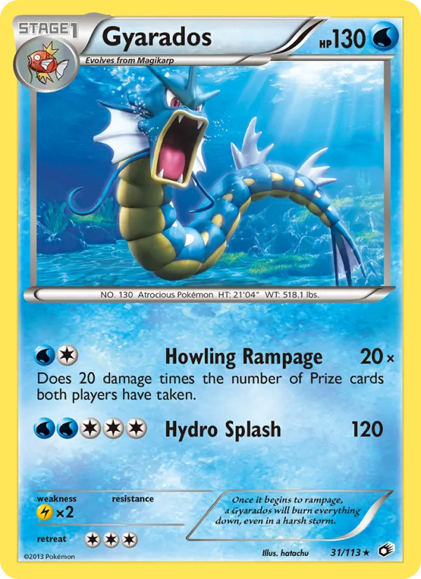 Gyarados - Legendary Treasures Pokemon Card