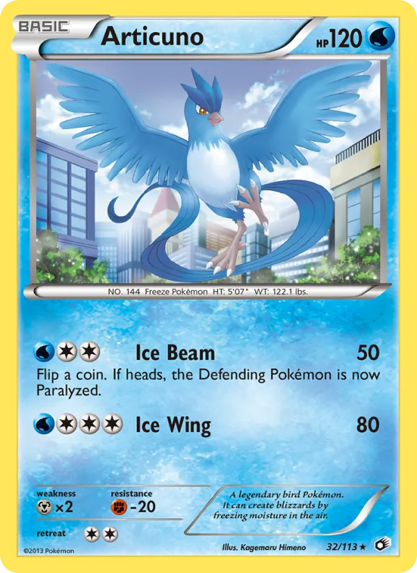 Articuno - Legendary Treasures Pokemon Card