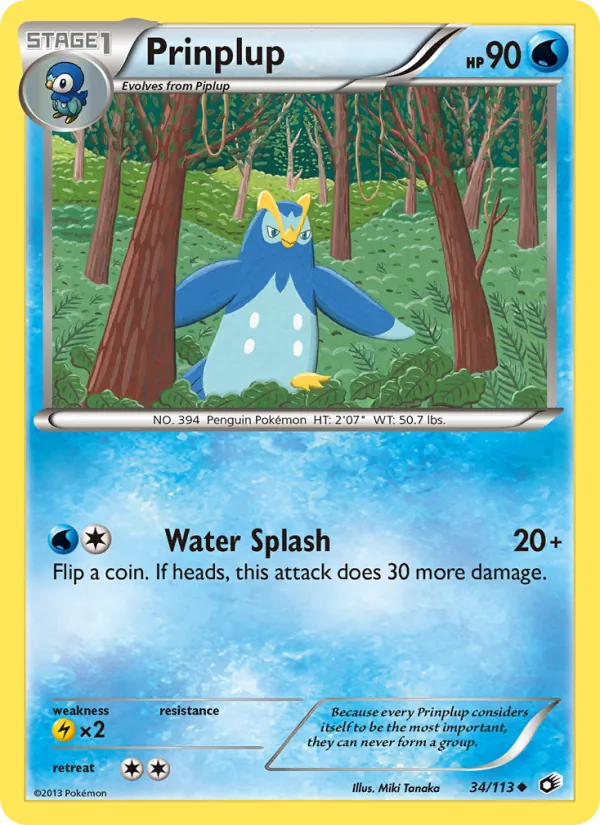 Prinplup - Legendary Treasures Pokemon Card
