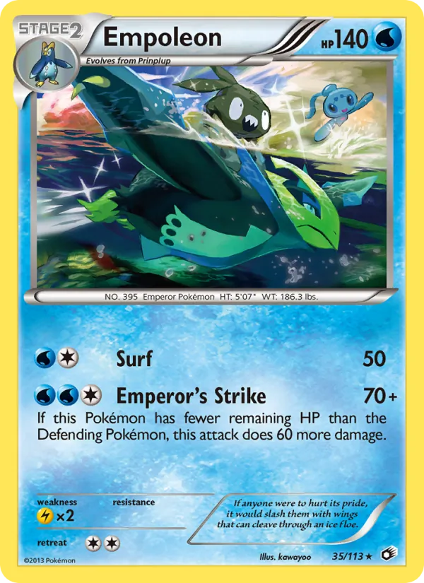 Empoleon - Legendary Treasures Pokemon Card
