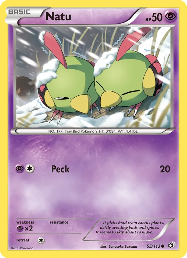 Natu - Legendary Treasures Pokemon Card